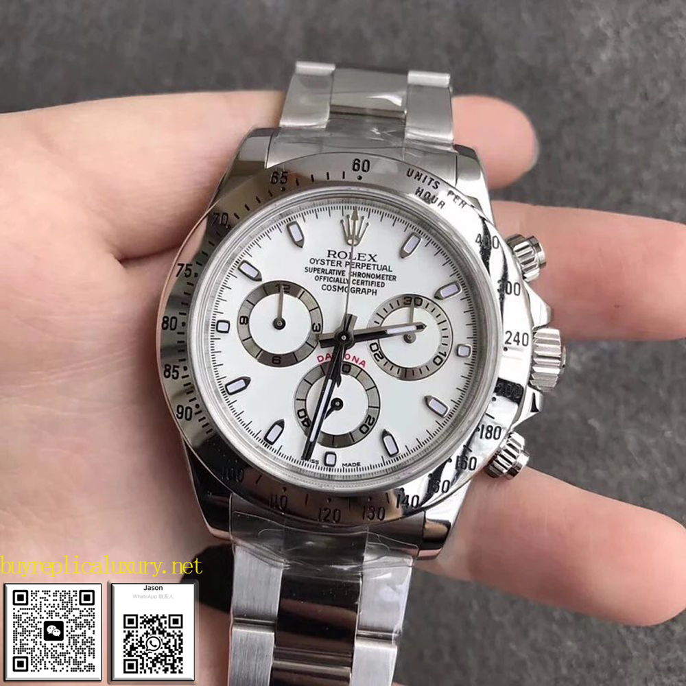Rolex Daytona Weißes Zifferblatt